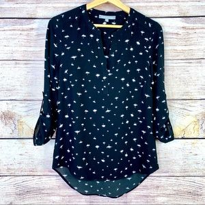 Daniel Rainn Koda Split Neck Waterman Blouse